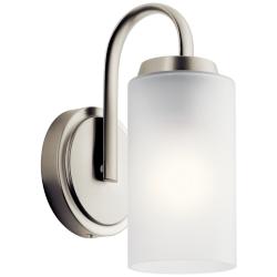 Kichler Kennewick 9 3/4&quot; High Brushed Nickel Wall Sconce