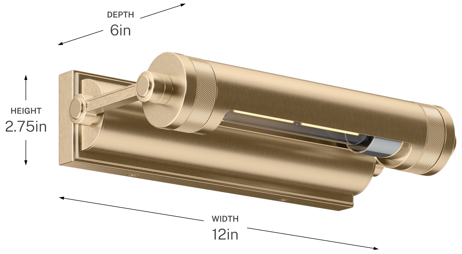 Kichler Kenton 12" 1-Light Picture Light in Champagne Bronze