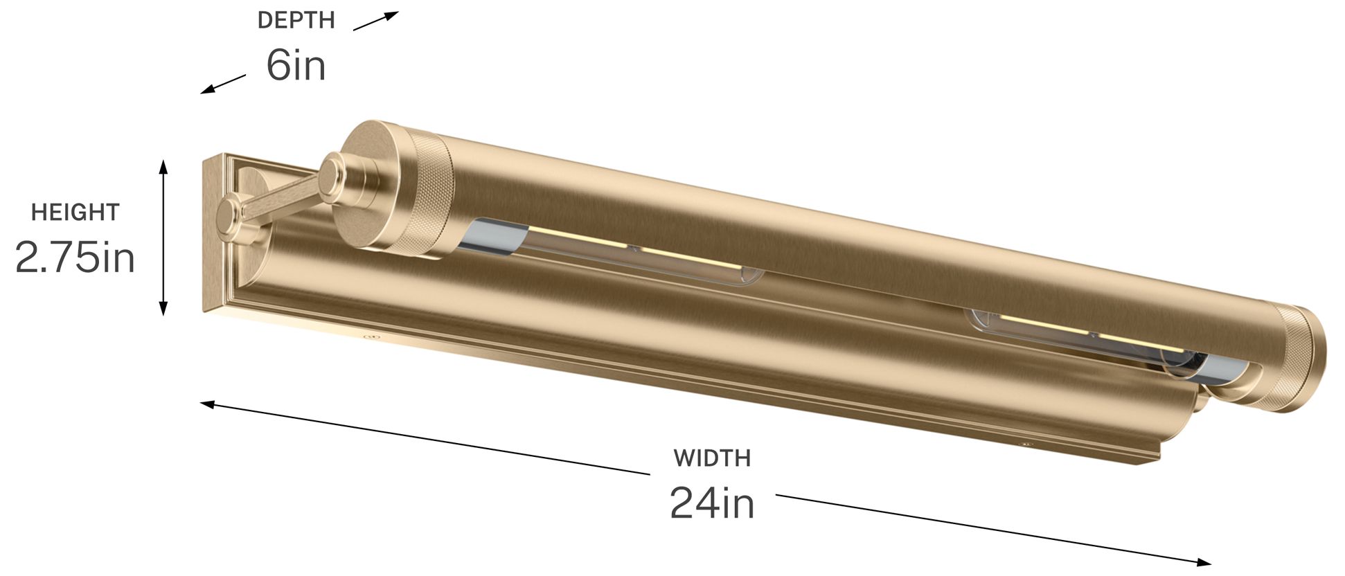 Kichler Kenton 24" 2-Light Picture Light in Champagne Bronze