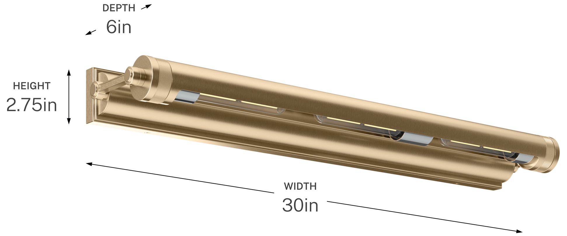 Kichler Kenton 30" 3-Light Picture Light in Champagne Bronze