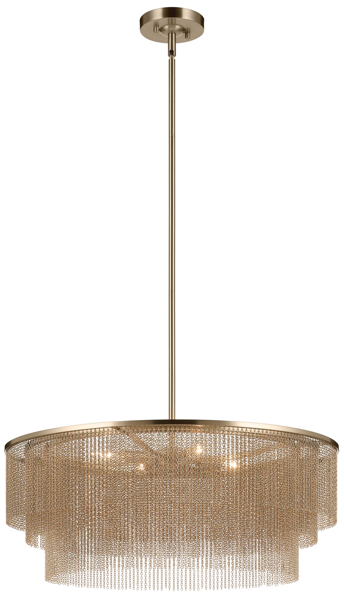 Thumbnail2 of Kichler Khaite 26" 4-Light Chandelier in Champagne Bronze