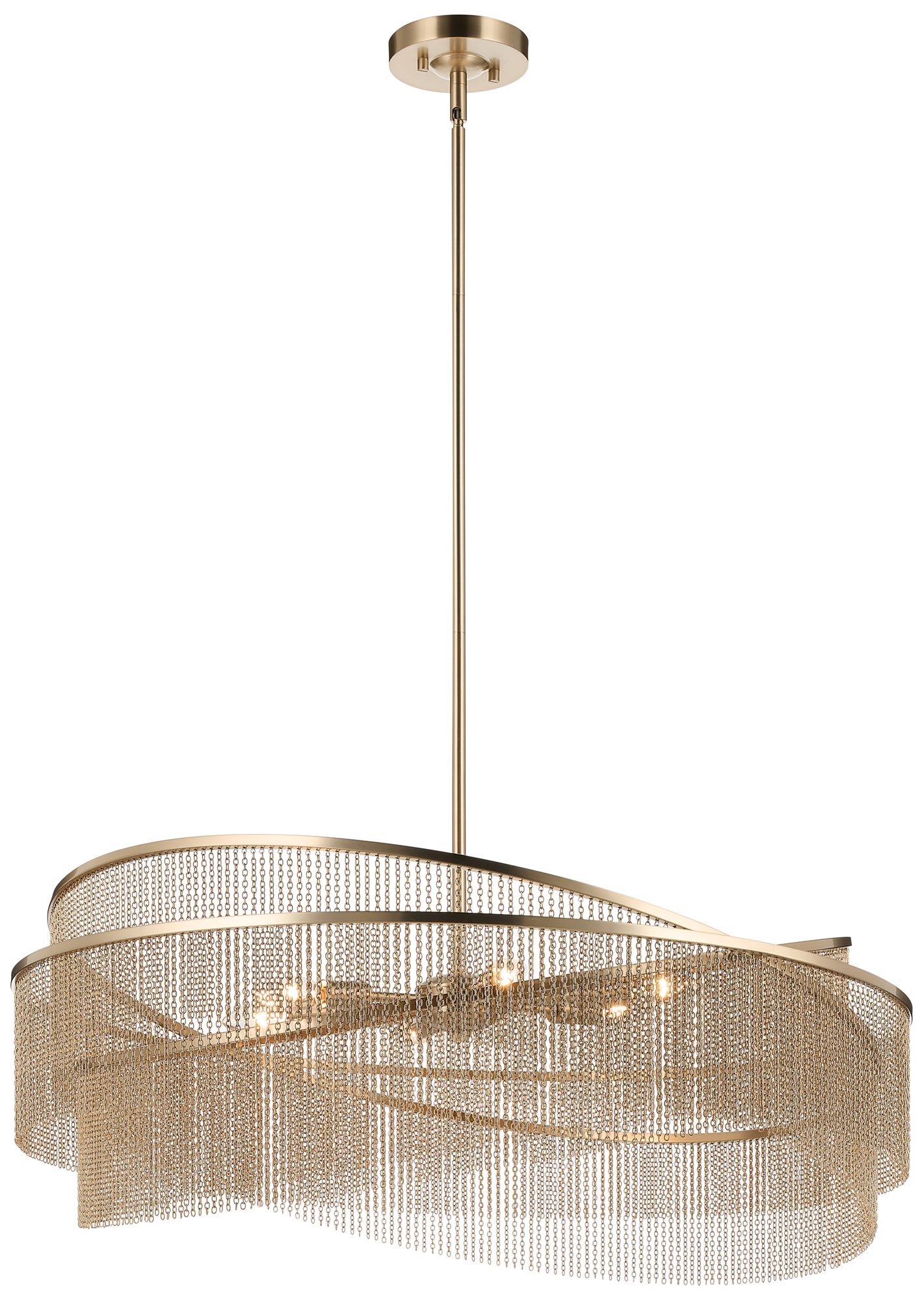 Kichler Khaite 32" 6-Light Chandelier in Champagne Bronze