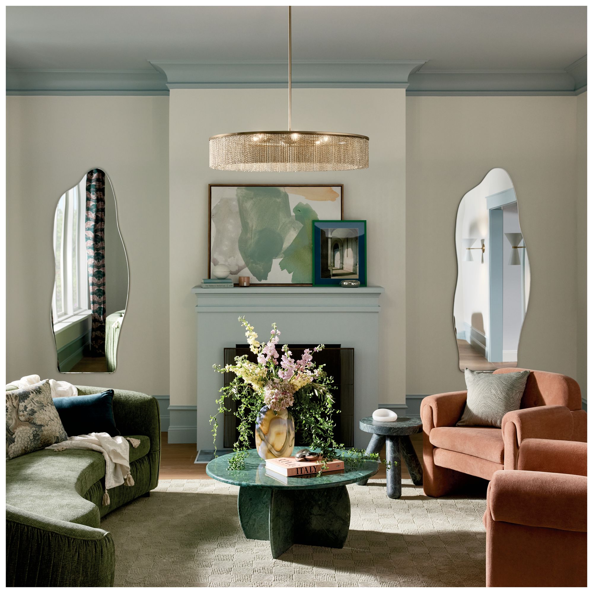 Kichler Khaite 32" 6-Light Chandelier in Champagne Bronze