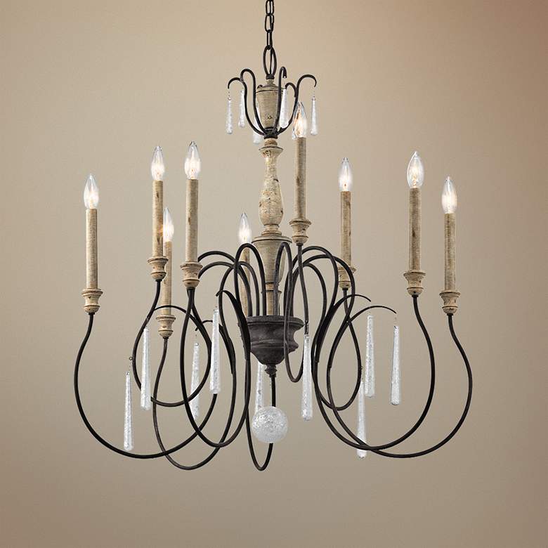 Image 1 Kichler Kimblewick 27" Wide Zinc 9-Light Chandelier