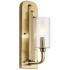Kichler Kimrose 14" High Brushed Natural Brass Wall Sconce