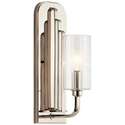 Kichler Kimrose 14" High Polished Nickel Wall Sconce