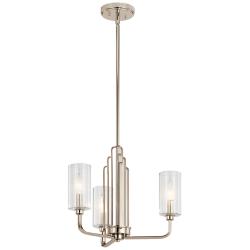 Kichler Kimrose 18 1/4"W Polished Nickel 3-Light Chandelier