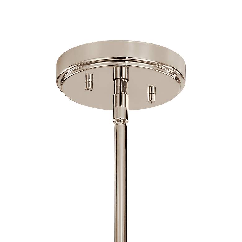 Image 4 Kichler Kimrose 18 1/4"W Polished Nickel 3-Light Chandelier more views