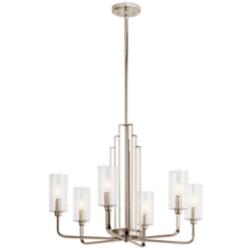Kichler Kimrose 27" Wide Polished Nickel 6-Light Chandelier