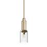 4_Kichler Kimrose 7" Wide Brushed Natural Brass Mini Pendant more views