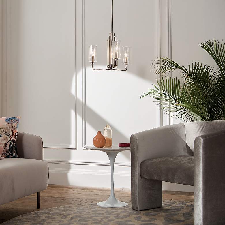 Image 6 Kichler Kimrose Polished Nickel Chandelier 3Lt more views