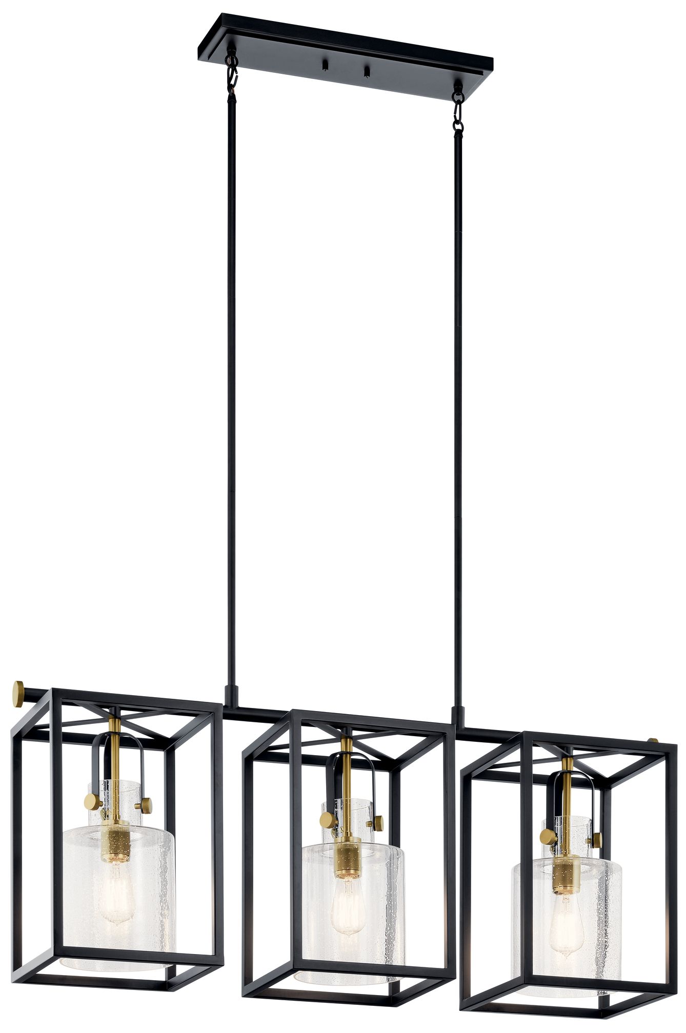 Image 2 Kichler Kitner Linear Chandelier 3Lt