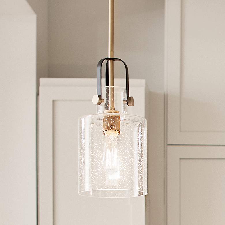 Image 1 Kichler Kitner Natural Brass Pendant 1Lt