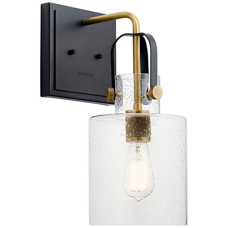 Image 1 Kichler Kitner Natural Brass Wall Sconce 1Lt