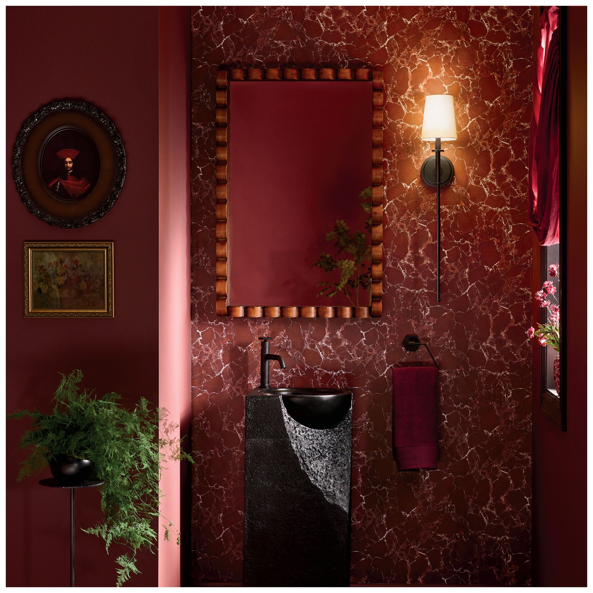 Image 7 Kichler Kleine 5.75" 1-Light Wall Sconce With White Linen Shade in Black more views