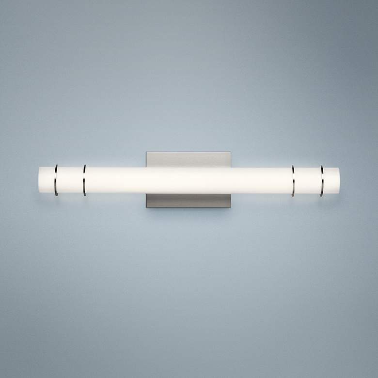 Image 1 Kichler Korona 24 3/4 inch Wide Brushed Nickel LED Bath Light