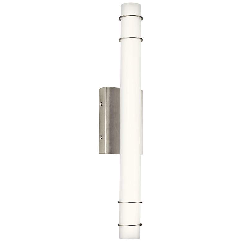 Image 3 Kichler Korona 24 3/4 inch Wide Brushed Nickel LED Bath Light more views