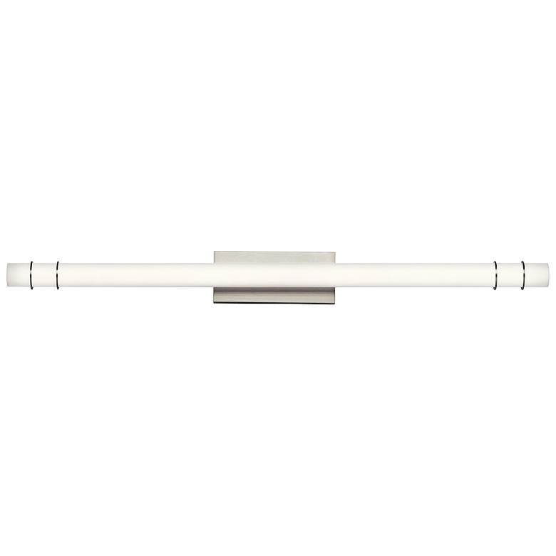 Image 2 Kichler Korona 48 1/2 inch Wide Brushed Nickel LED Bath Light