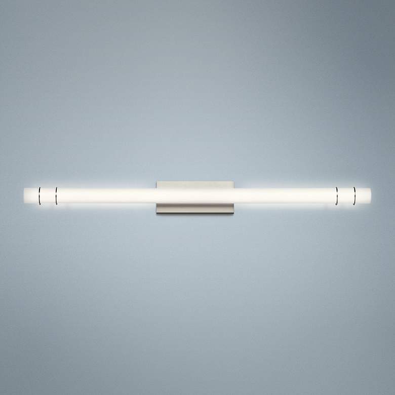 Image 1 Kichler Korona 48 1/2 inch Wide Brushed Nickel LED Bath Light