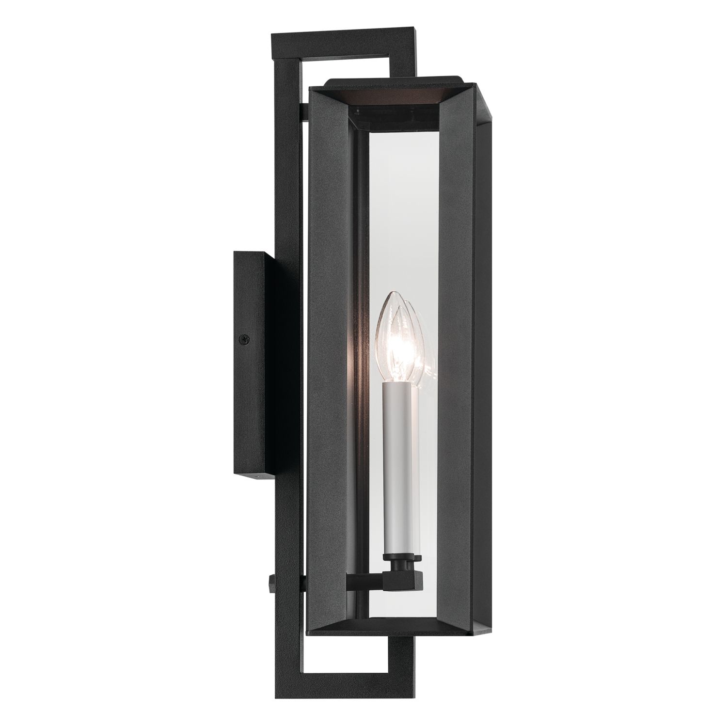 Kichler Kroft 20 1/2" High Texture Black Outdoor Wall Light