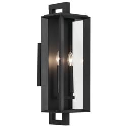 Kichler Kroft 24"H Textured Black 2-Light Outdoor Wall Light
