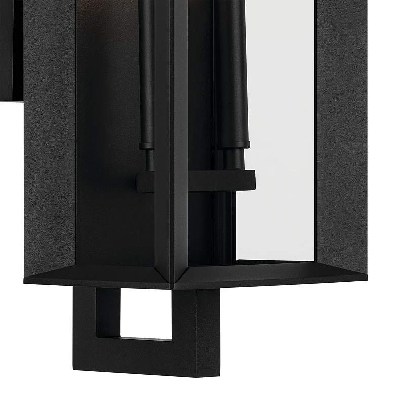 Image 2 Kichler Kroft 24"H Textured Black 2-Light Outdoor Wall Light more views