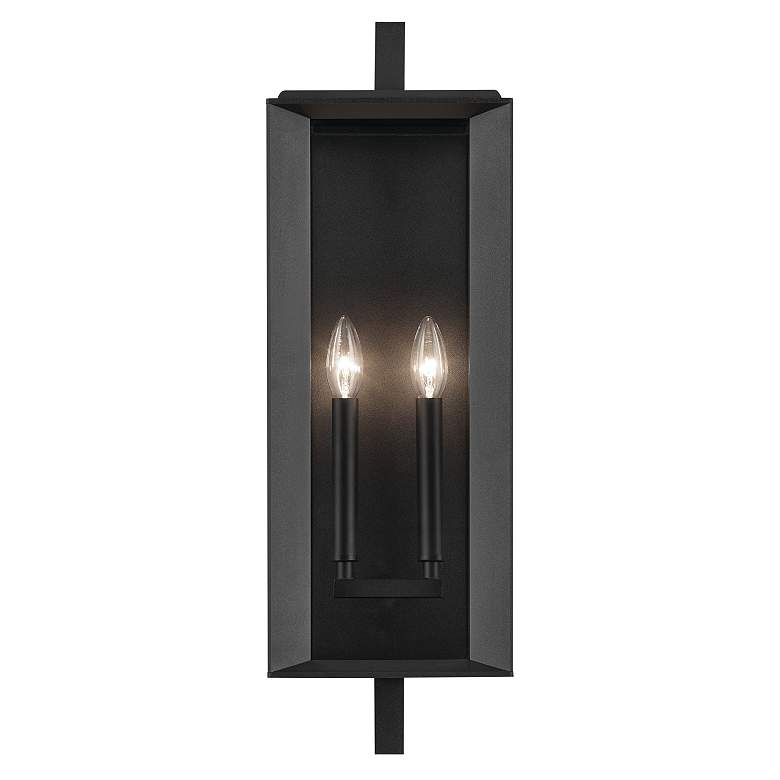 Image 4 Kichler Kroft 24"H Textured Black 2-Light Outdoor Wall Light more views