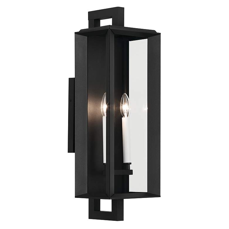 Image 6 Kichler Kroft 24"H Textured Black 2-Light Outdoor Wall Light more views