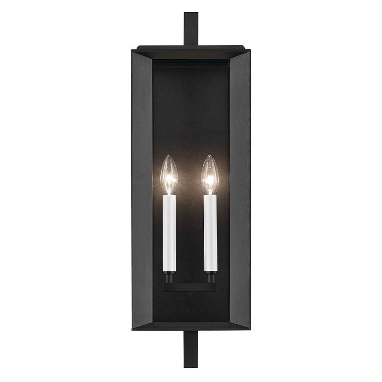 Image 7 Kichler Kroft 24"H Textured Black 2-Light Outdoor Wall Light more views