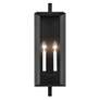 7_Kichler Kroft 24"H Textured Black 2-Light Outdoor Wall Light more views