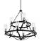 Kichler Krysia 36" Wide Black 2-Tier 9-Light Chandelier