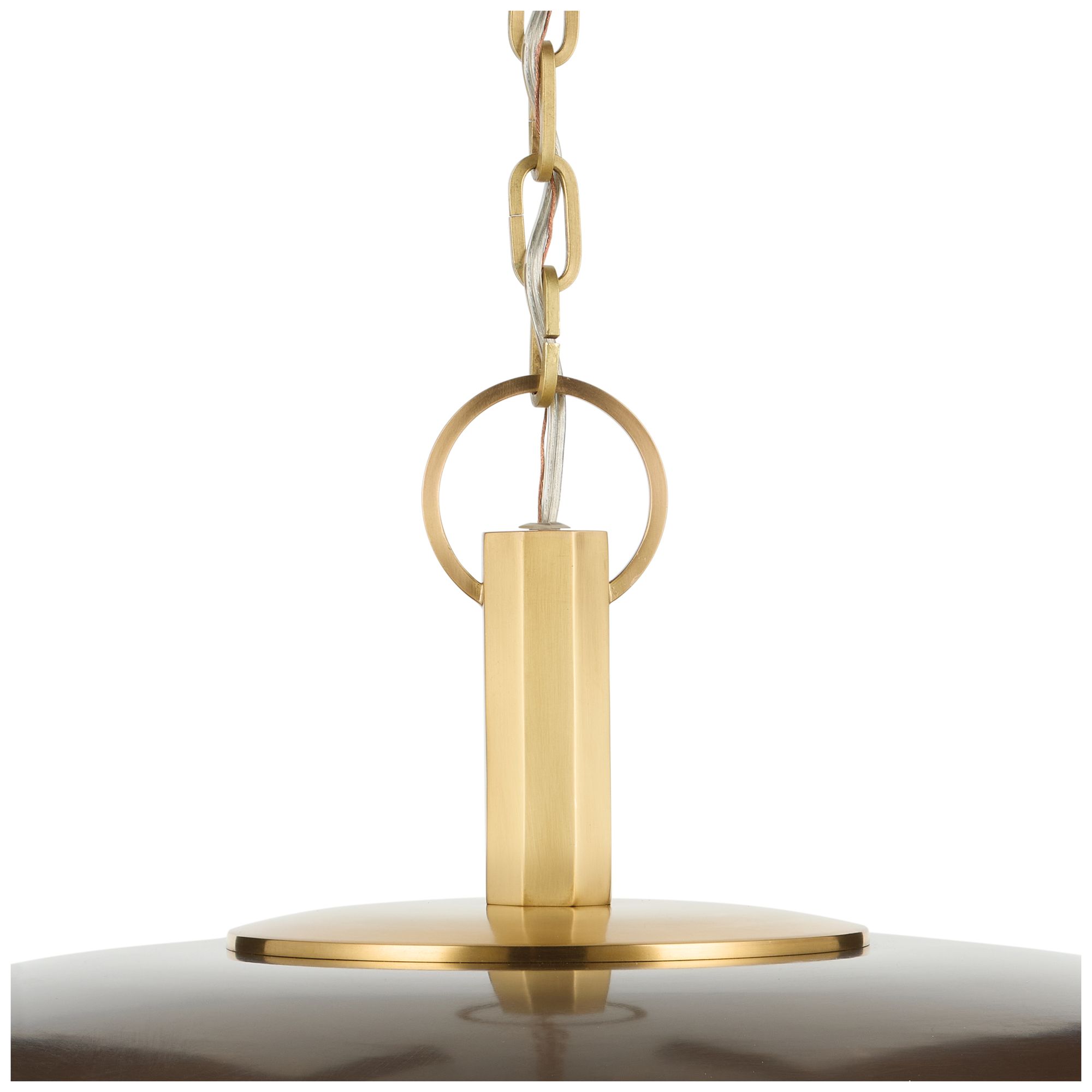 Image 7 Kichler Kurio 22" 1-Light Pendant Etched Opal Glass in Lacquered Bronze more views