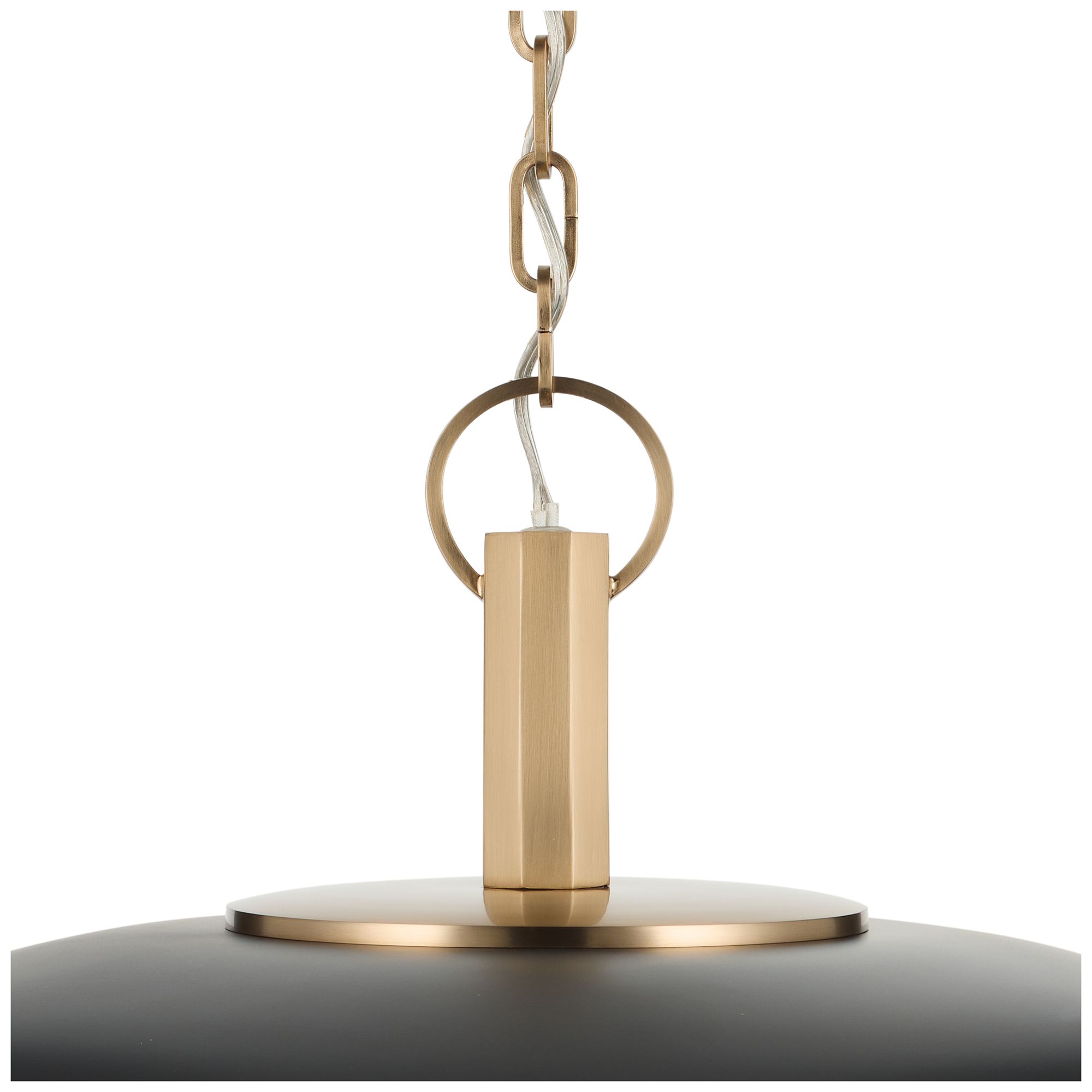Image 6 Kichler Kurio 22" 1-Light Pendant With Etched Opal Glass in Black more views