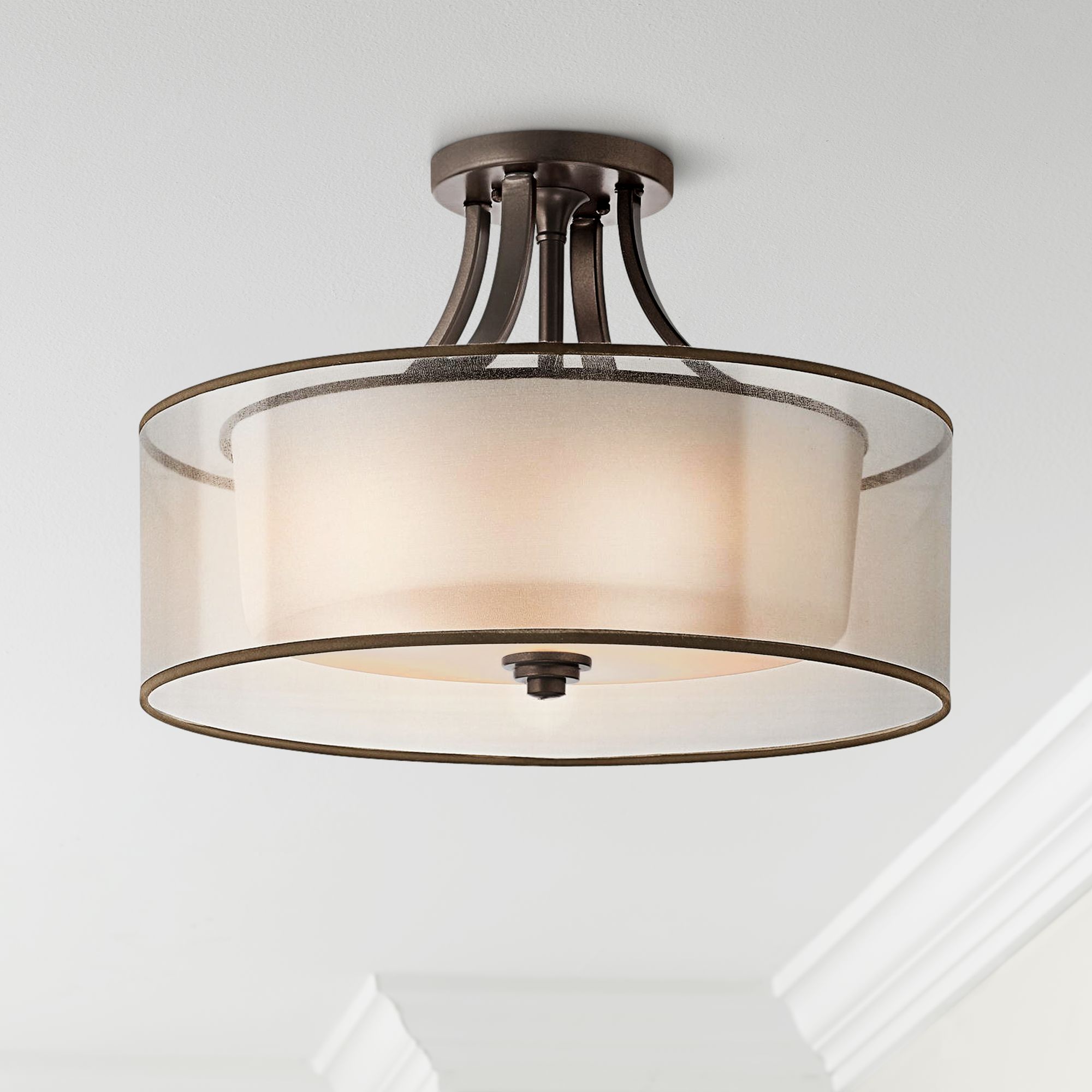 Bronze ceiling outlet light fixtures