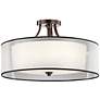 2_Kichler Lacey 28" Wide Mission Bronze Drum Ceiling Light