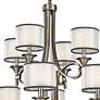 Kichler Lacey 42" Wide Antique Pewter Two Tier 12-Light Chandelier
