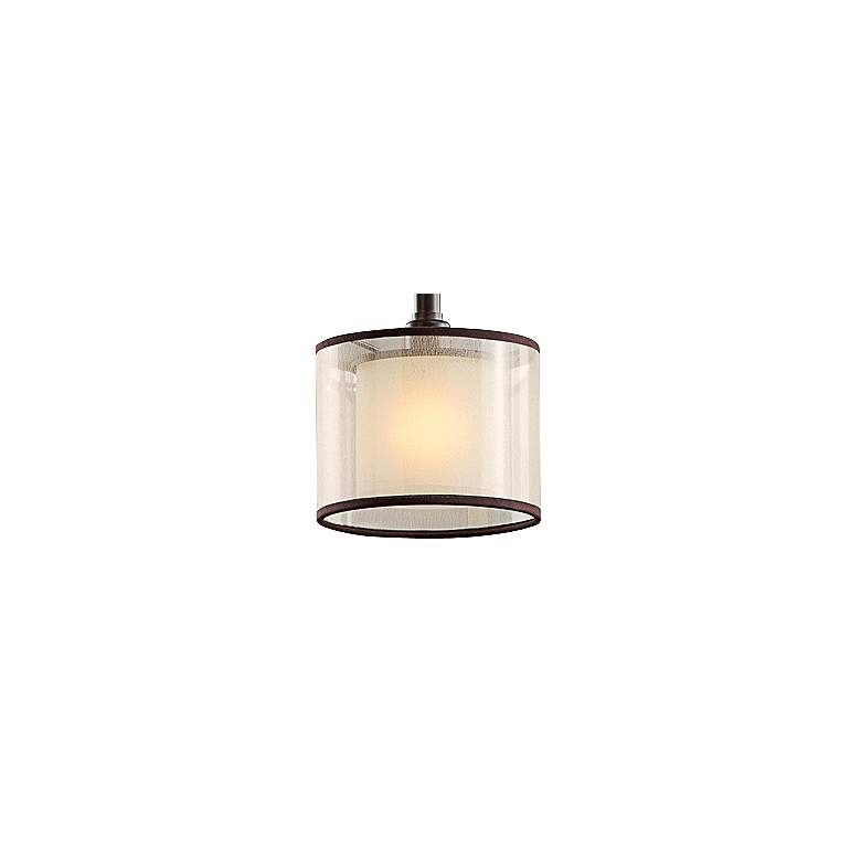 Image 3 Kichler Lacey 6" Wide Bronze and Opal Glass Mini Pendant Light more views