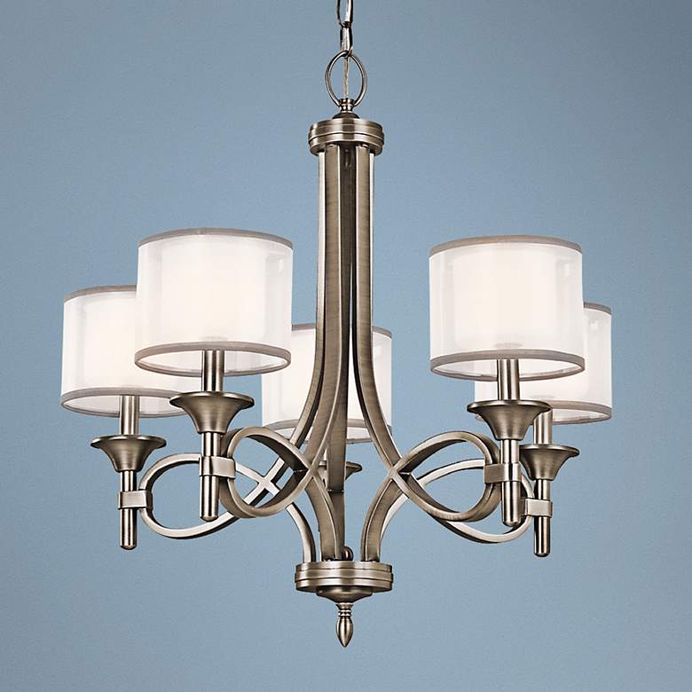 Image 1 Kichler Lacey Antique Pewter Collection 5-Light Chandelier