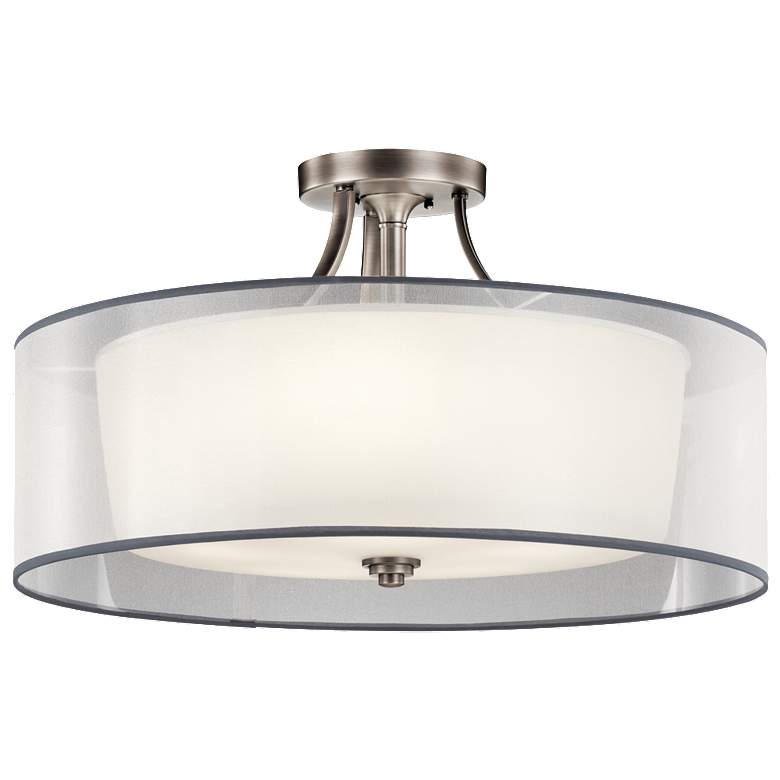 Image 1 Kichler Lacey Antique Pewter Semi Flush 5 Light