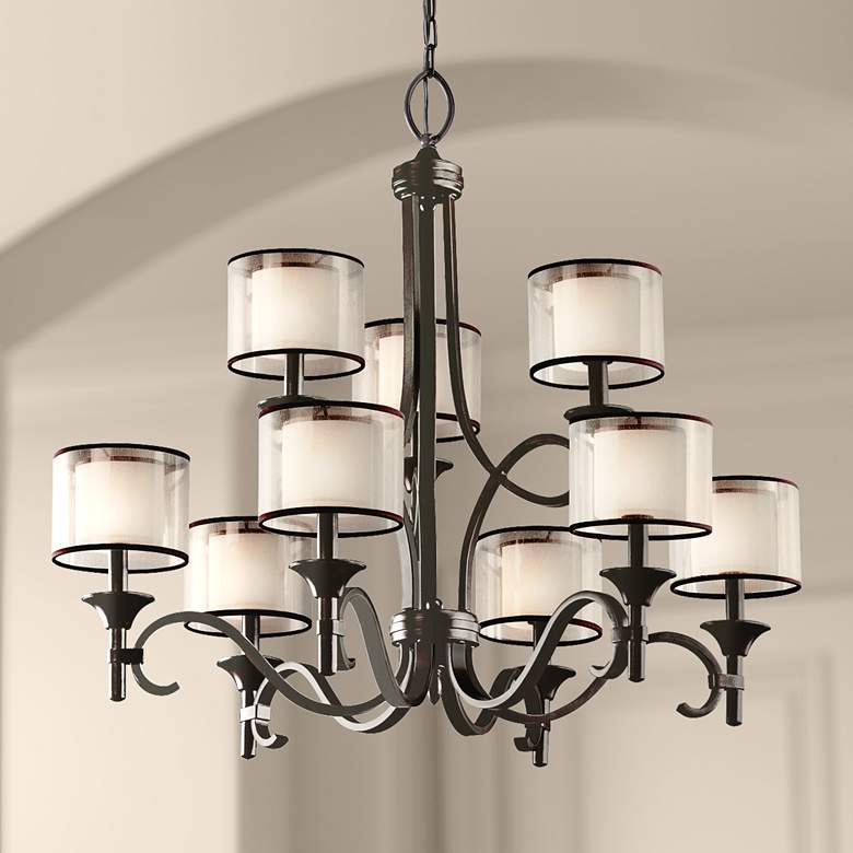 Image 1 Kichler Lacey Mission Bronze 34 1/2" Wide Chandelier