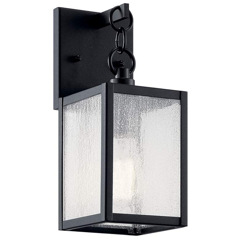 Image 1 Kichler Lahden 12 1/4" High Black Outdoor Wall Light