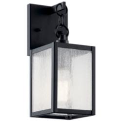 Kichler Lahden 12 1/4" High Black Outdoor Wall Light
