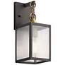 2_Kichler Lahden 16 3/4"H Weathered Zinc Outdoor Wall Light