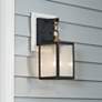 1_Kichler Lahden 16 3/4"H Weathered Zinc Outdoor Wall Light