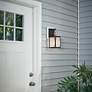 5_Kichler Lahden 16 3/4"H Weathered Zinc Outdoor Wall Light more views