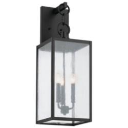 Kichler Lahden 26" High Black 3-Light Outdoor Wall Light