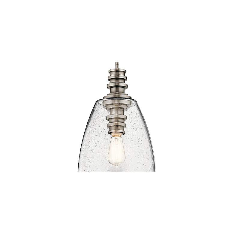 Image 2 Kichler Lakum 10" Wide Classic Pewter Mini Pendant more views