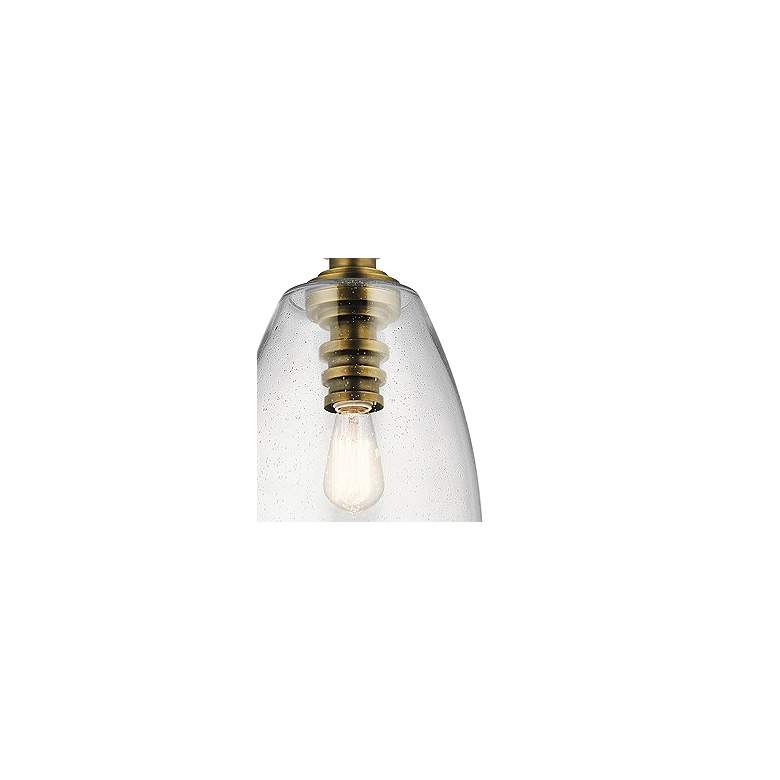Image 2 Kichler Lakum 10" Wide Natural Brass Mini Pendant more views