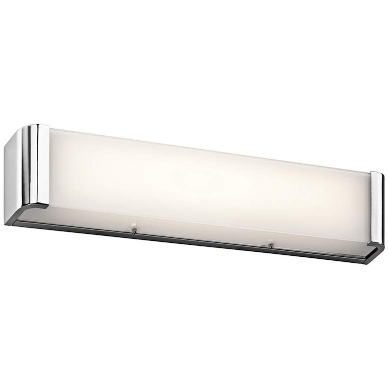 Image 1 Kichler Landi 24 inch Wide Chrome 2-Light LED Linear Bath Light