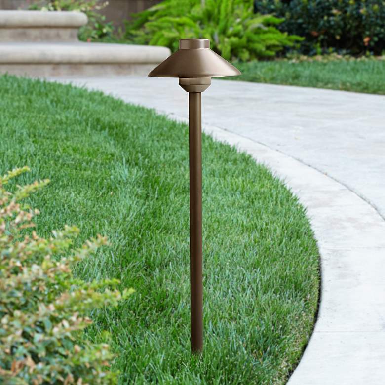 Image 1 Kichler Landscape 15 1/2" High Bronze LED Path Light